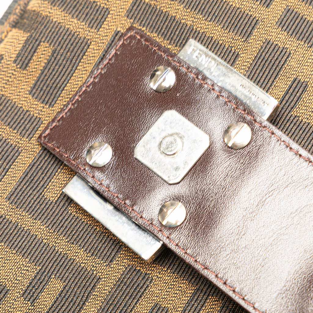 Fendi Zucca Canvas Shoulder Bag - Image 10