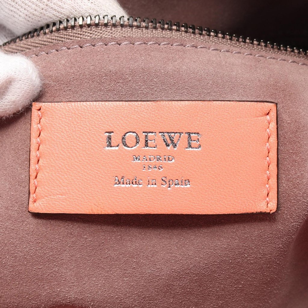 Loewe Embossed Leather Anagram Boston Bag - 3