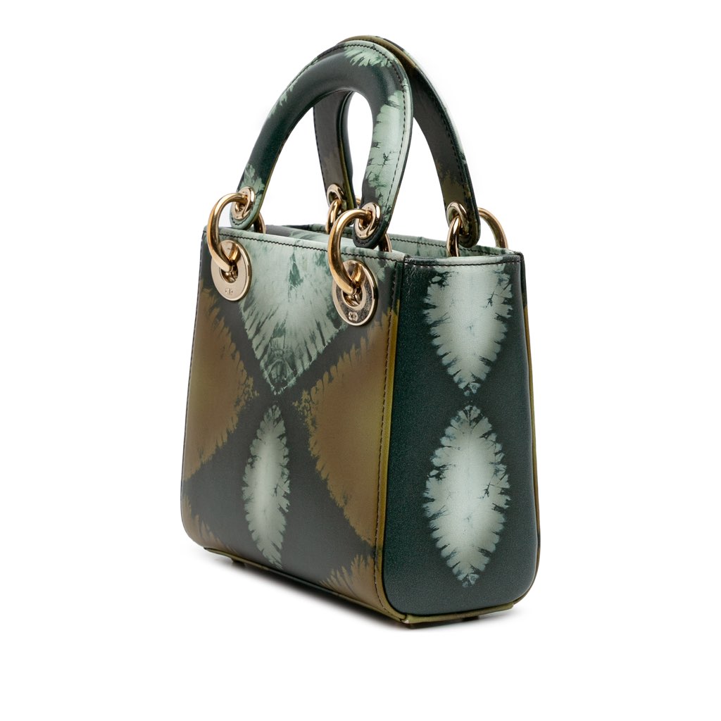 Dior Mini Calfskin Tie-Dye Lady Dior - 2