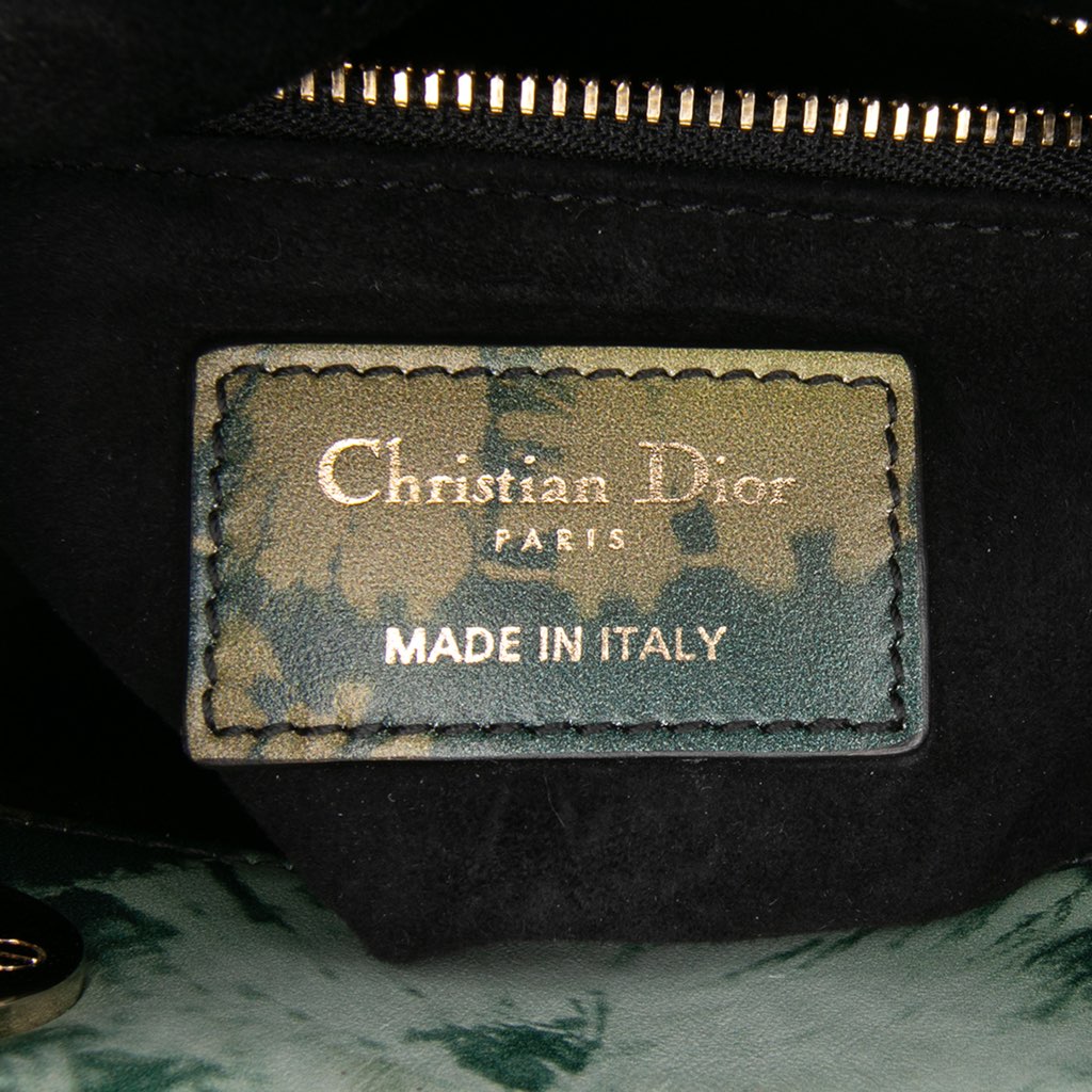 Dior Mini Calfskin Tie-Dye Lady Dior - 5