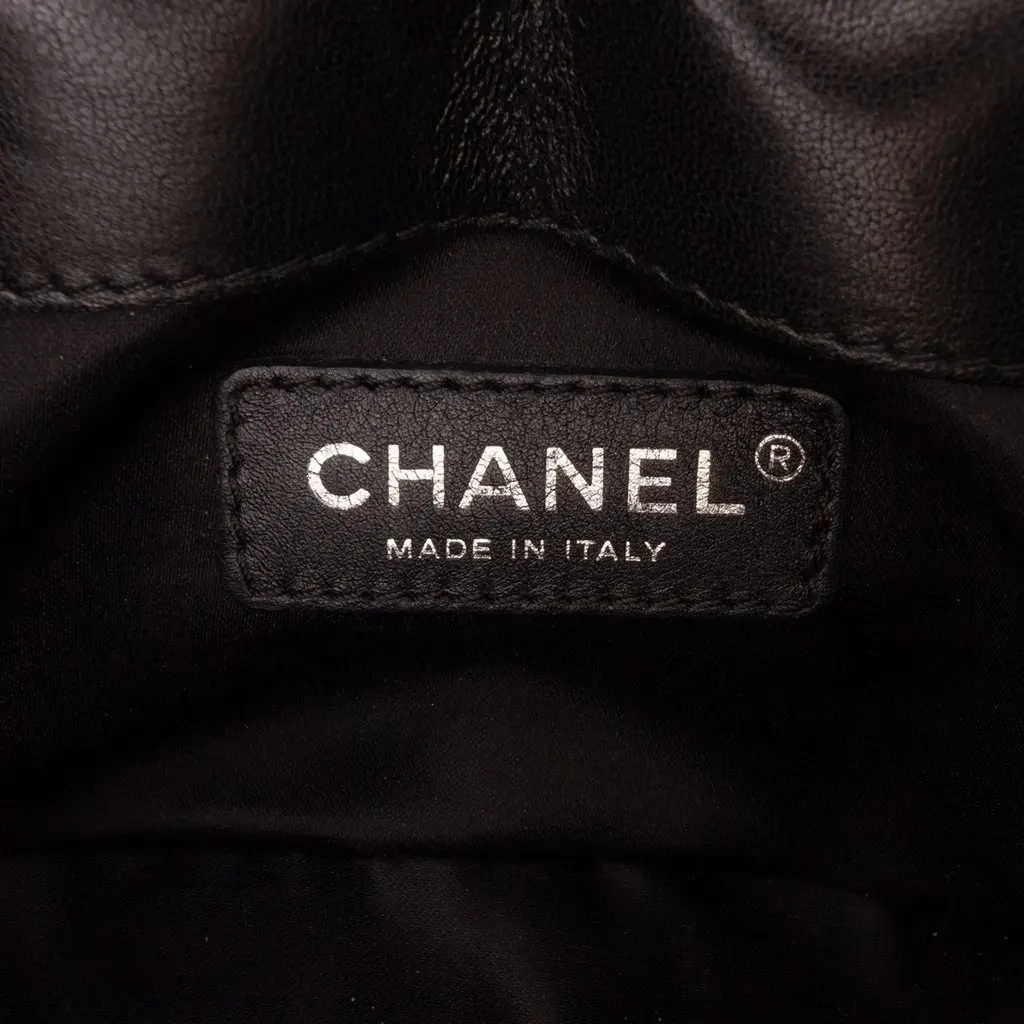 Chanel Mini Patent Lace Kiss Lock Flap Double Bag Black Leather Good - Box View