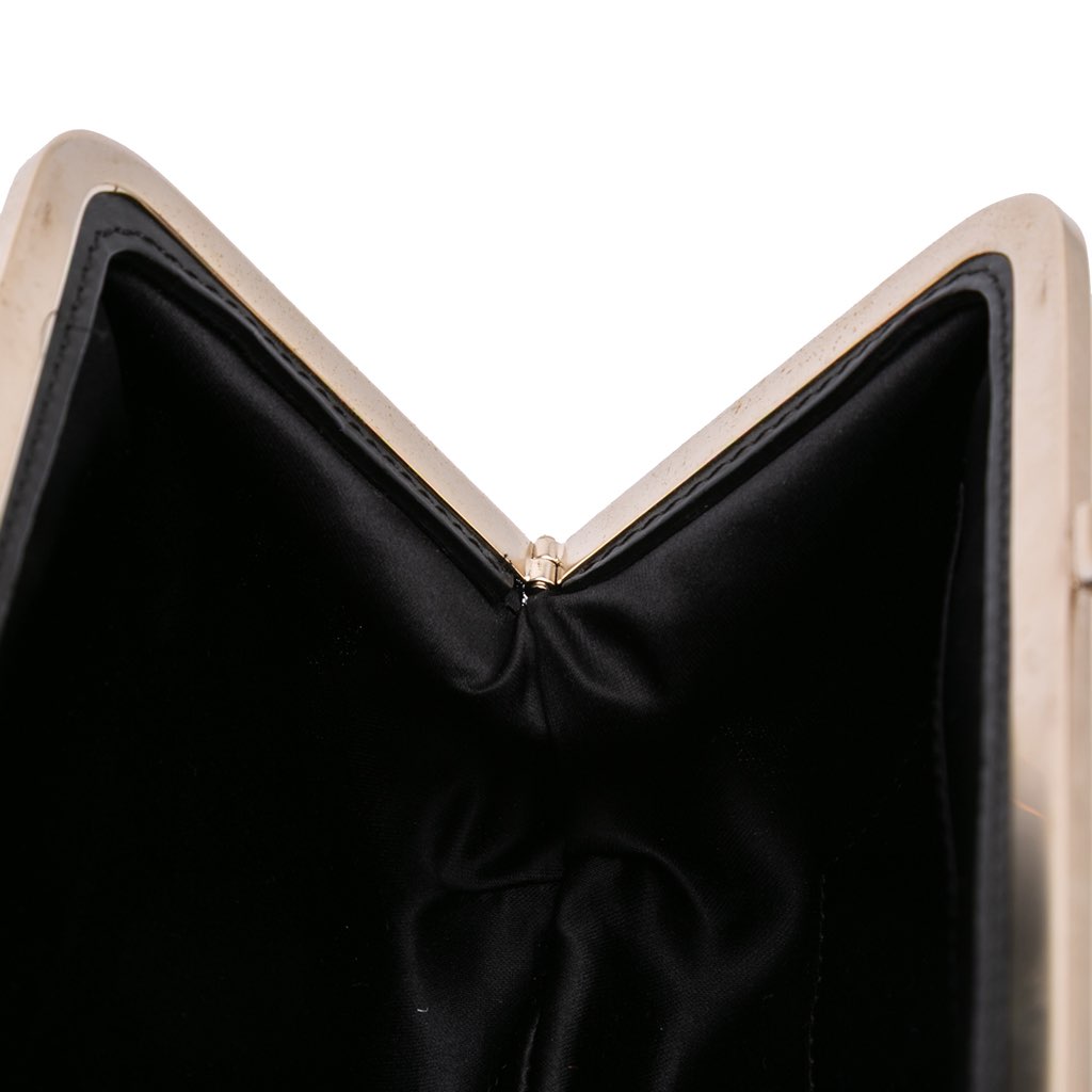 Chanel Mini Patent Lace Kiss Lock Flap Double Bag - Image 10