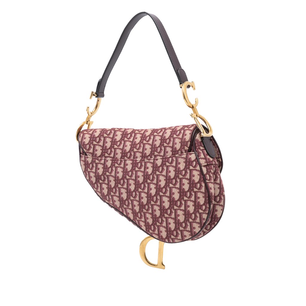 Dior Oblique Canvas Saddle Bag - 2