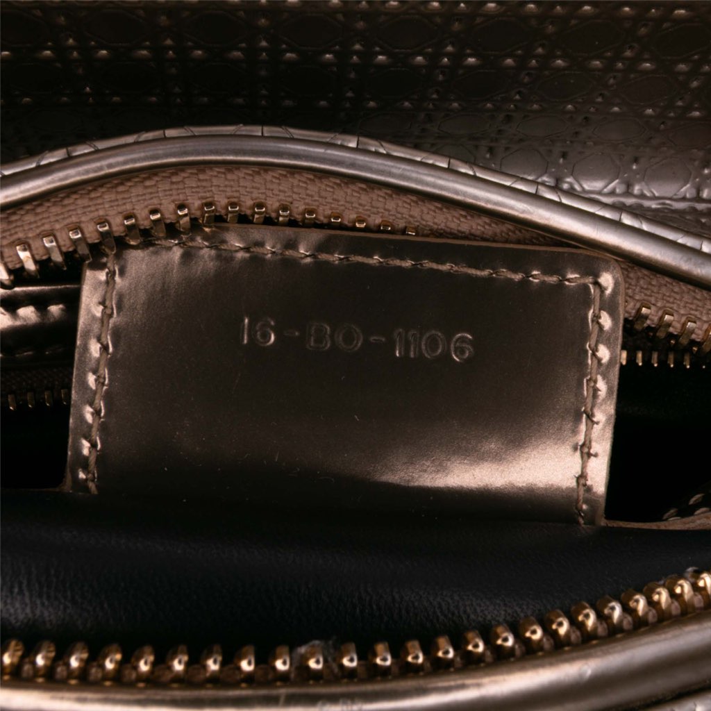 Dior Medium Metallic Patent Microcannage Lady Dior - Detail 1