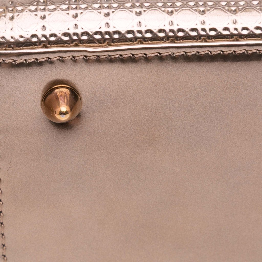 Dior Medium Metallic Patent Microcannage Lady Dior - Image 11
