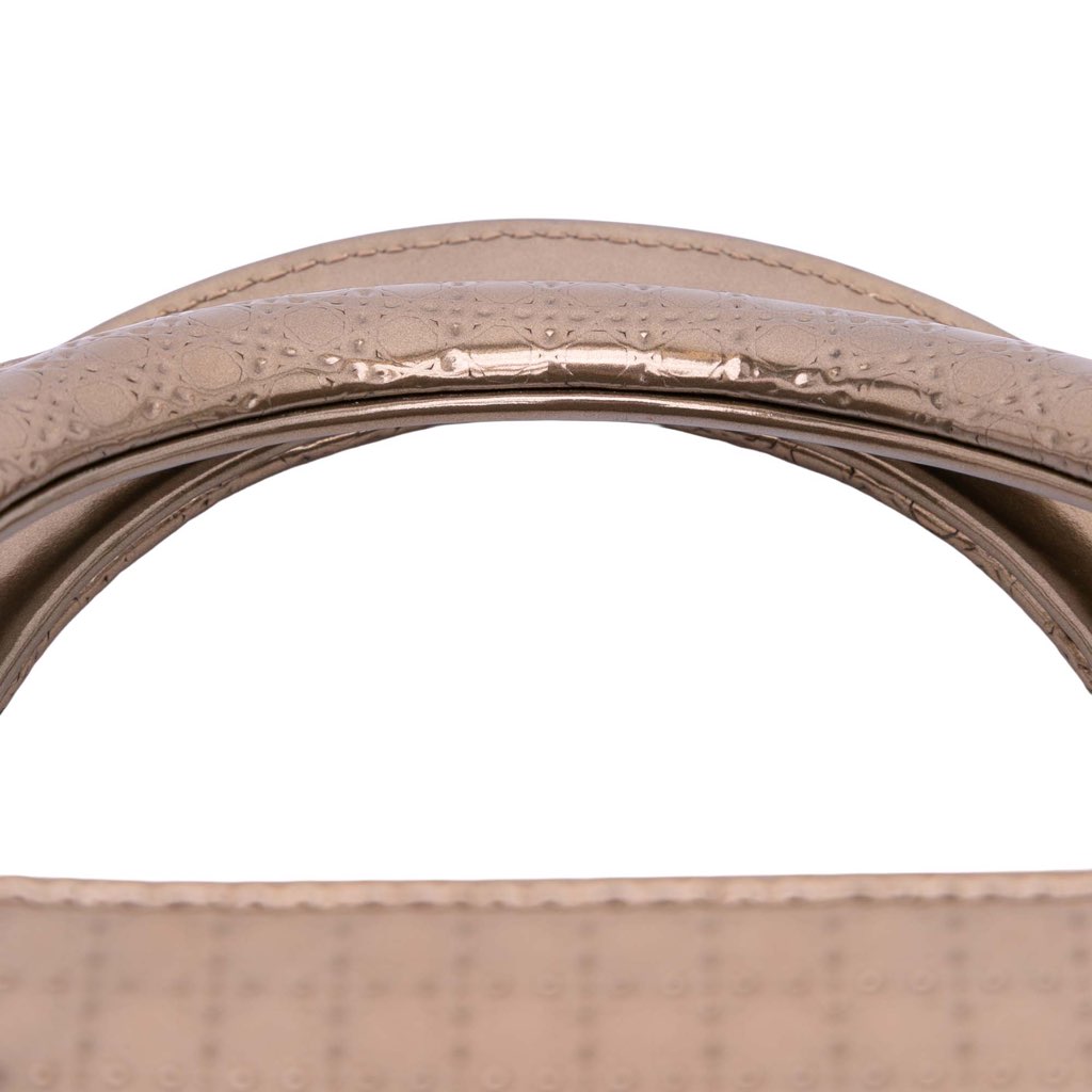 Dior Medium Metallic Patent Microcannage Lady Dior - Image 12