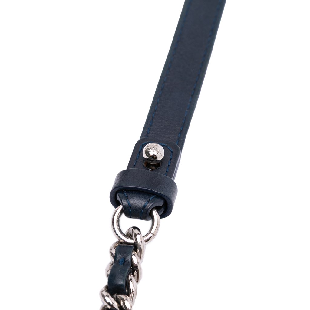 Chanel Large Embroidered Denim Camellia Flap - Image 12