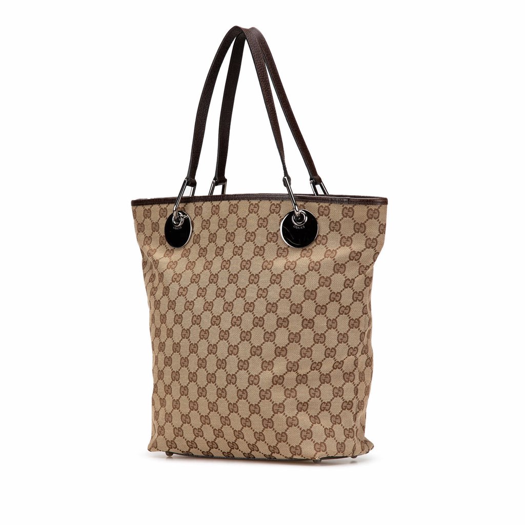 Gucci Large GG Canvas Eclipse Tote - Back view