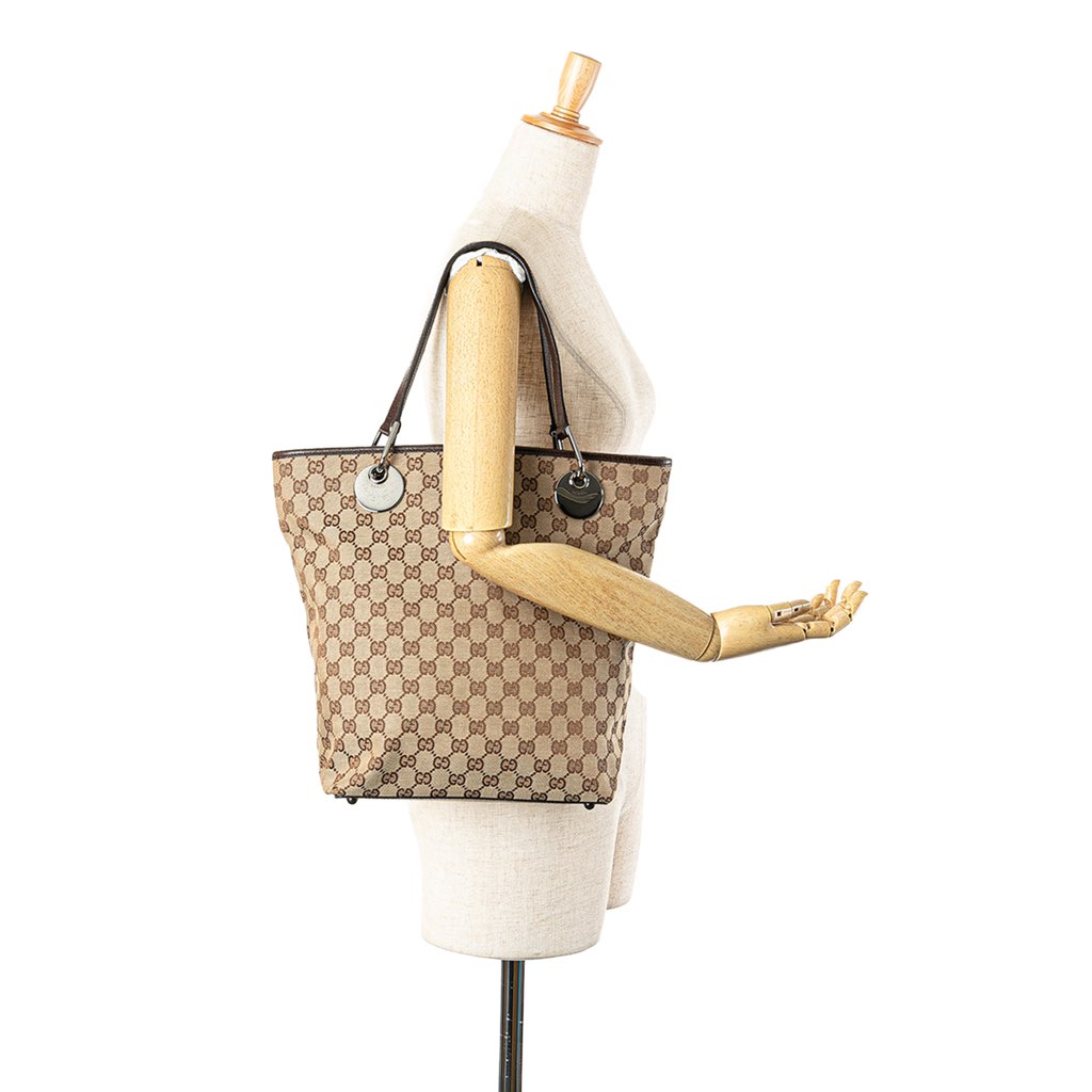 Gucci Large GG Canvas Eclipse Tote - Image 13