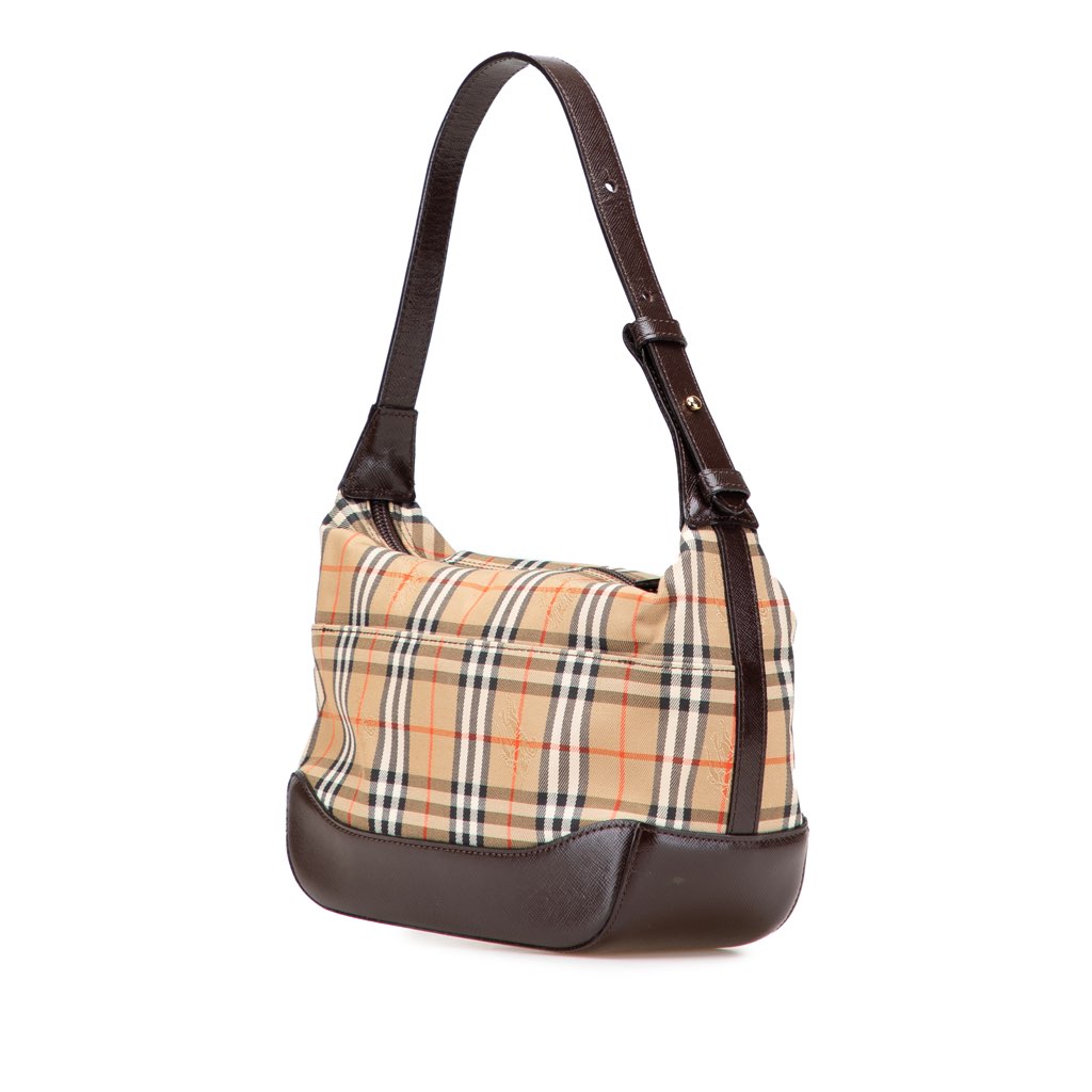 Burberry Haymarket Check Canvas Shoulder Bag - 2