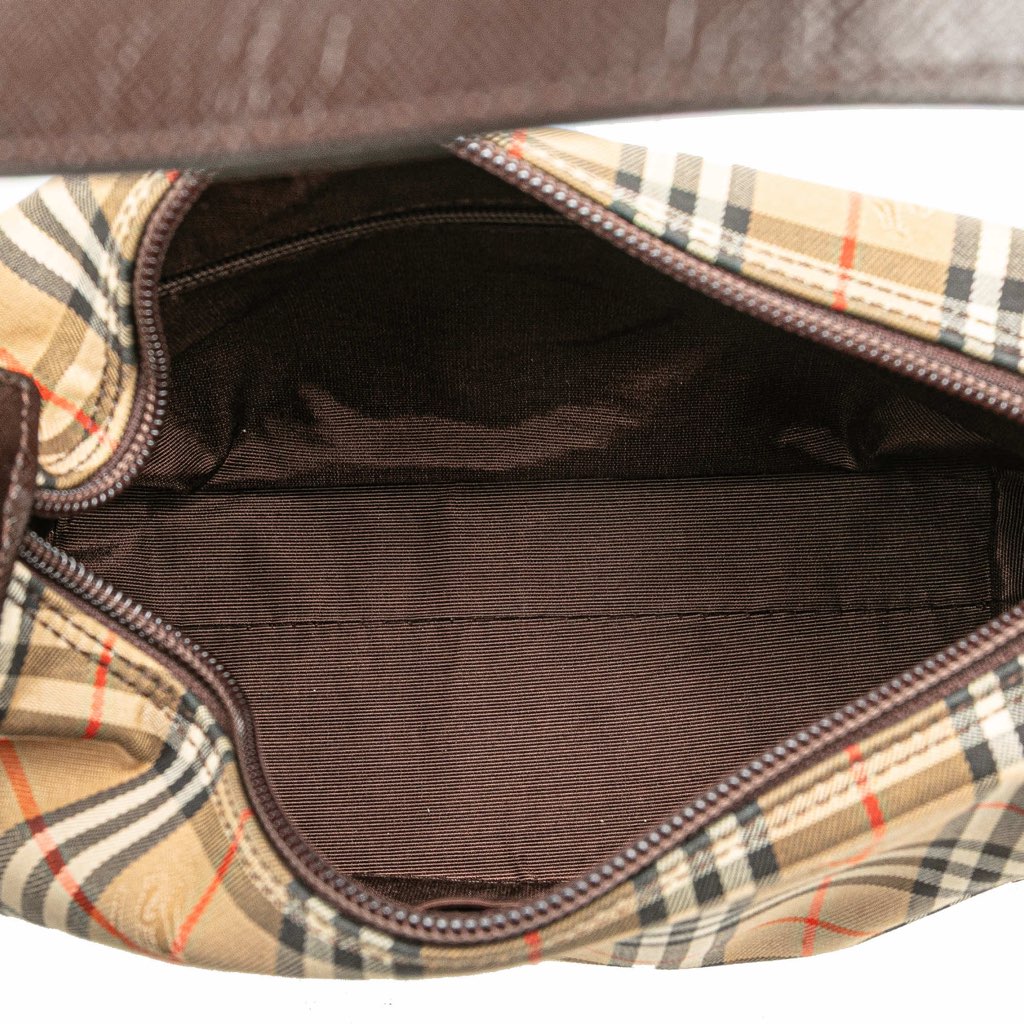 Burberry Haymarket Check Canvas Shoulder Bag - 4