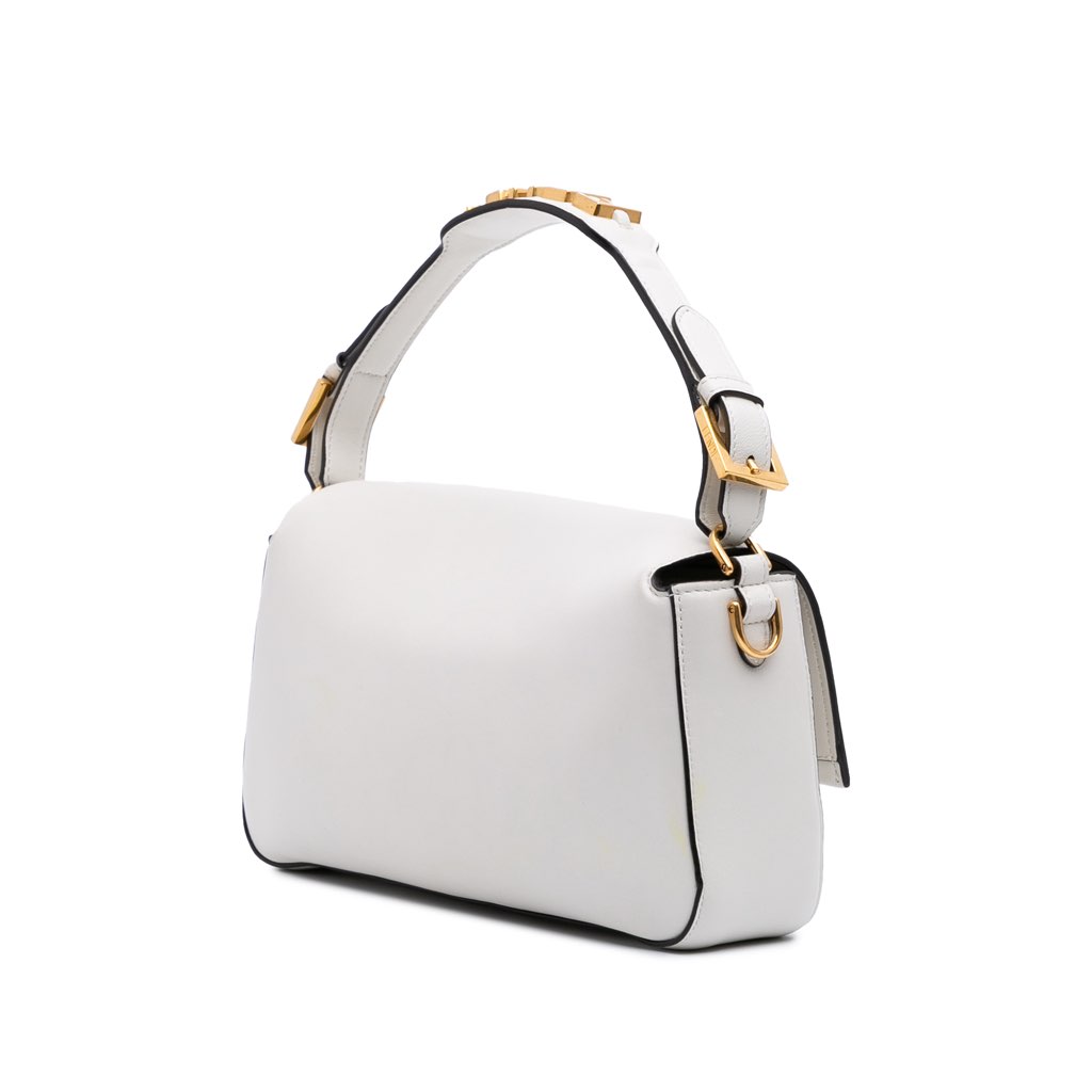 Fendi Leather Convertible Baguette Satchel - Back view