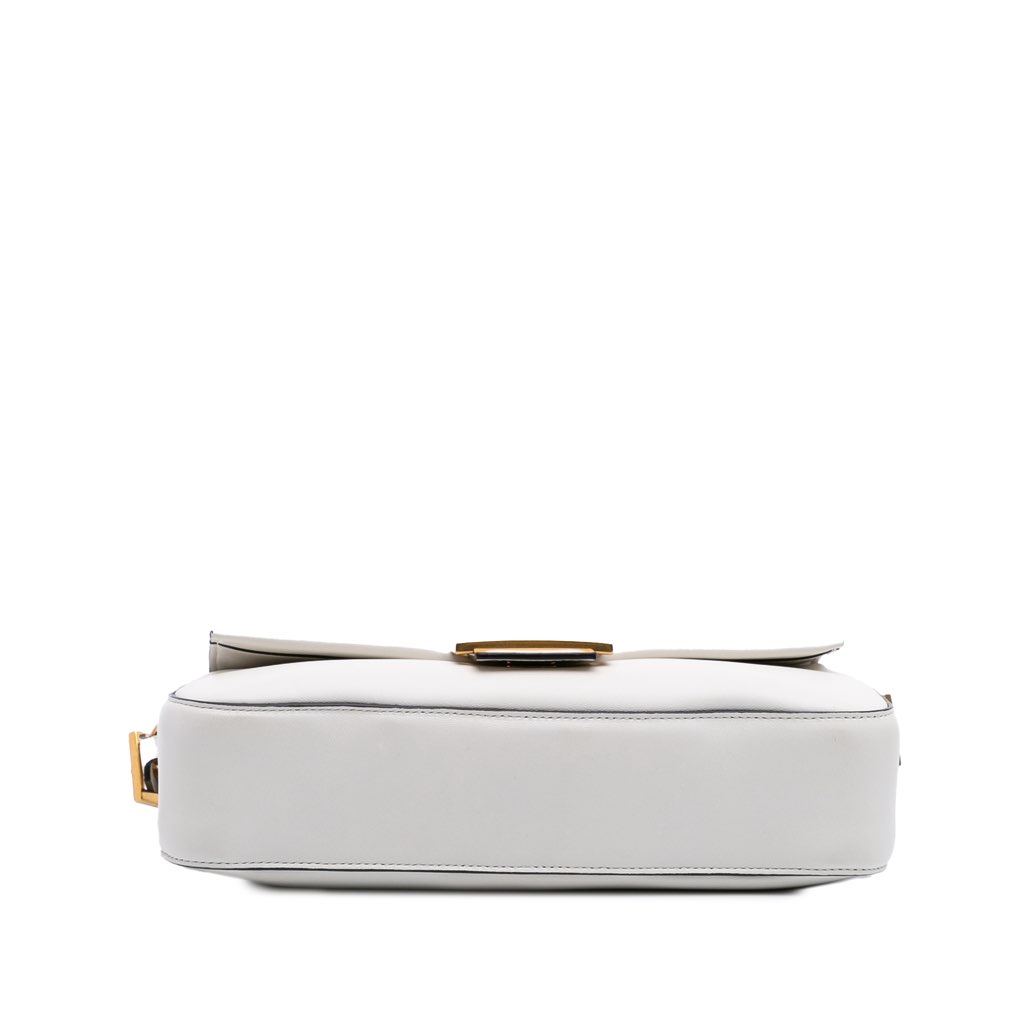 Fendi Leather Convertible Baguette Satchel - Image 6