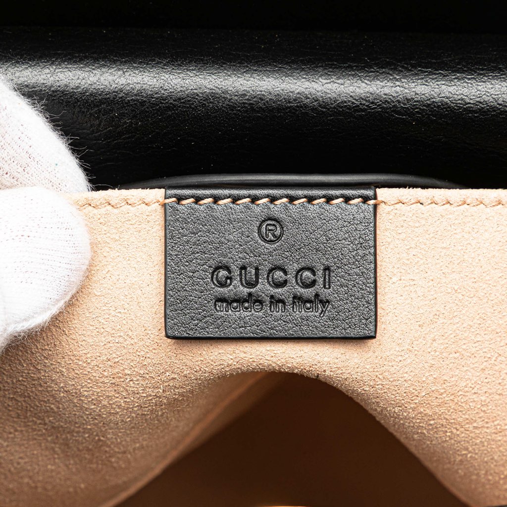 Gucci Small Leather Bamboo Diana Satchel - 5