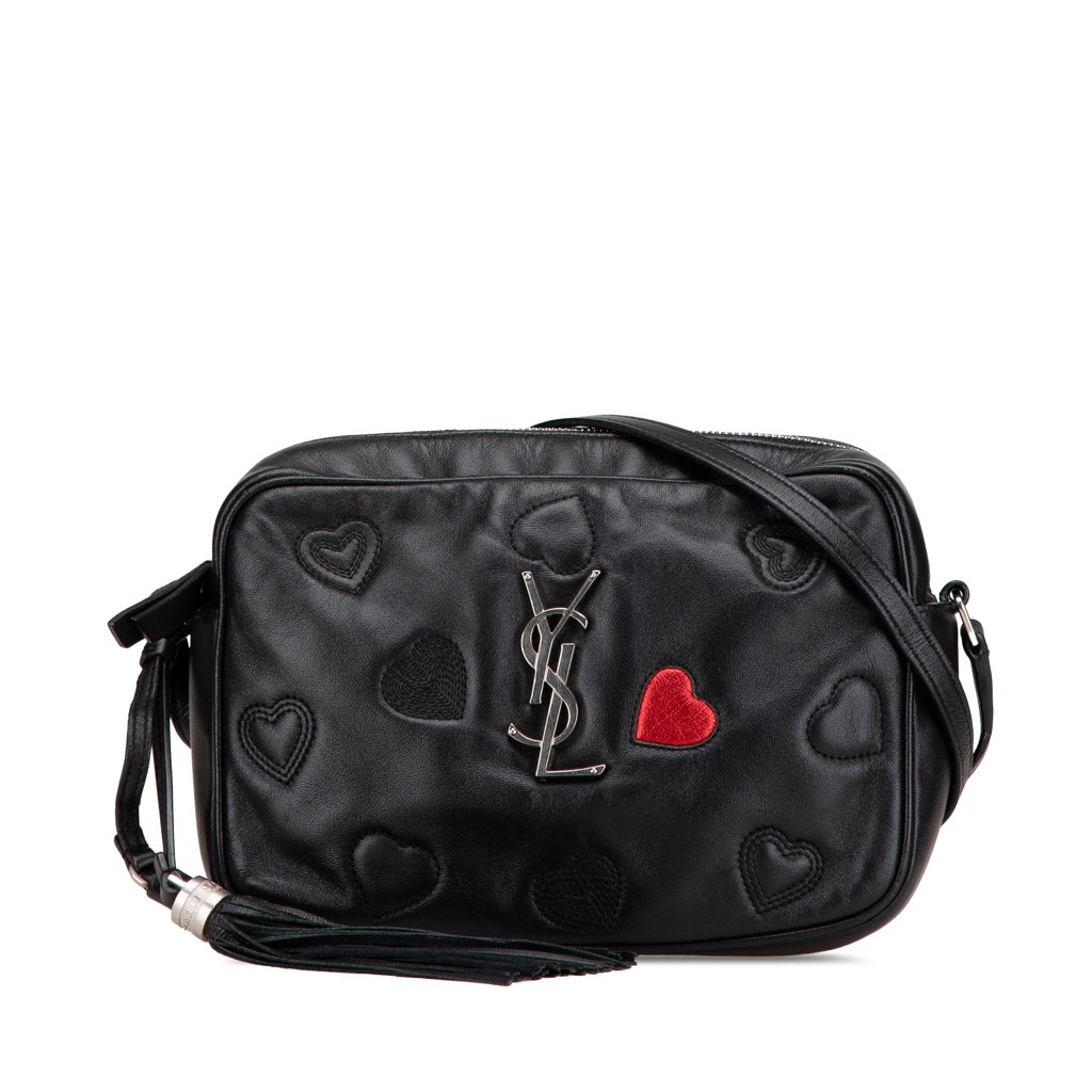 Saint Laurent Leather Heart Lou Camera Bag