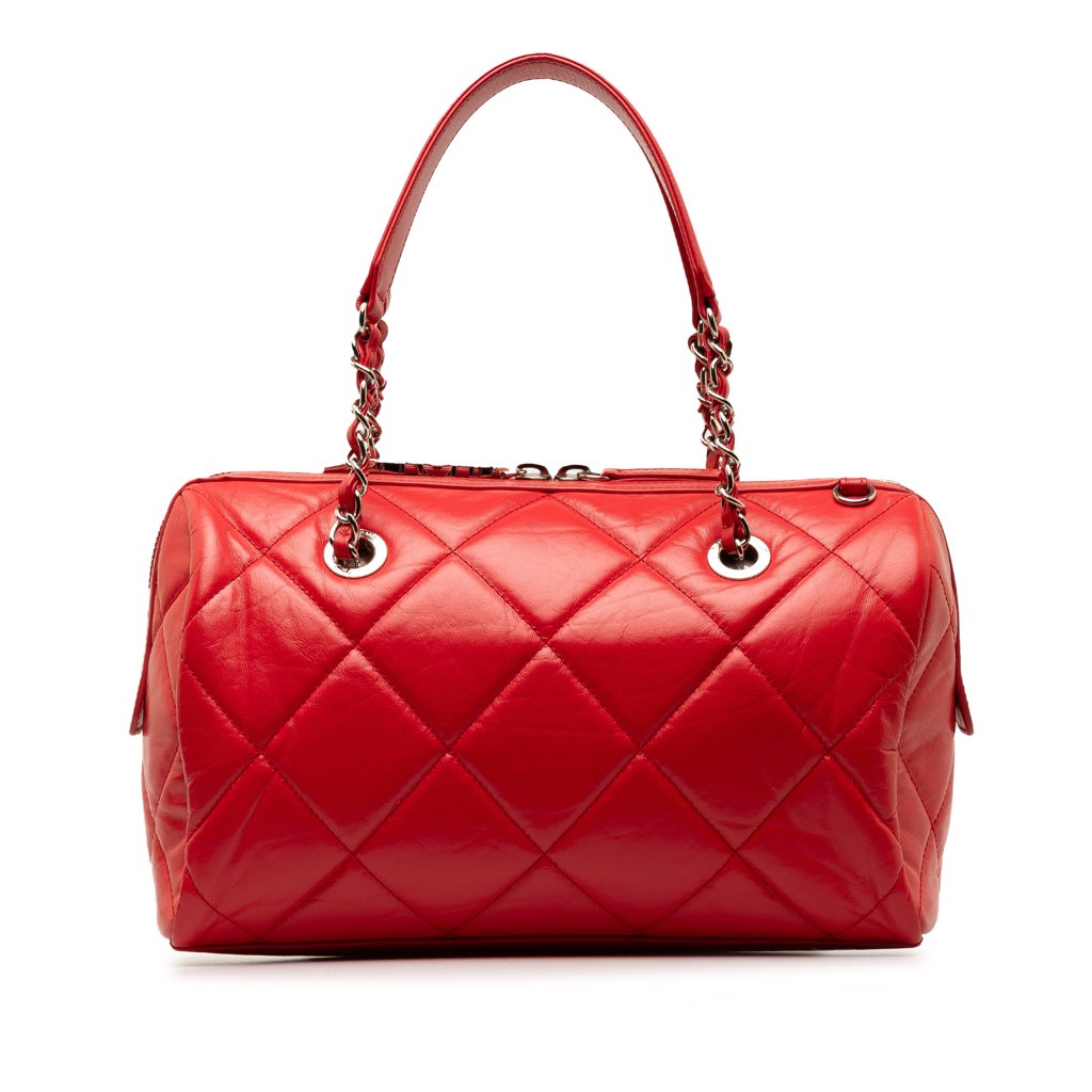 Chanel Small Aged Calfskin Express Bowling Satchel - Image 6