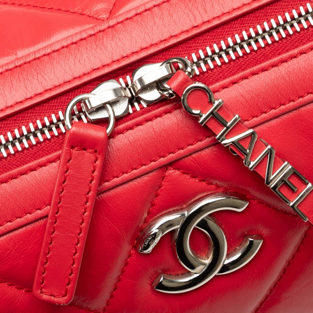 Chanel Small Aged Calfskin Express Bowling Satchel - Image 11