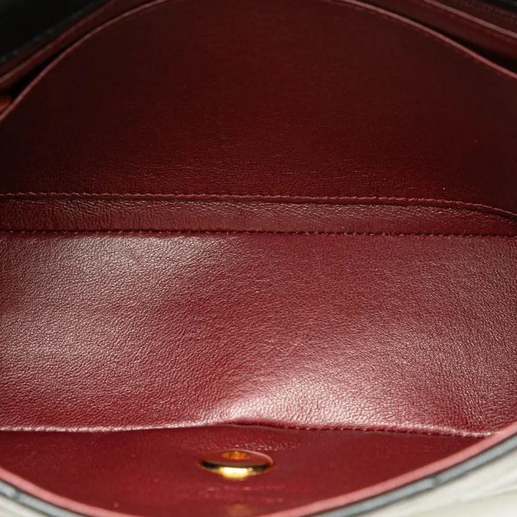 Chanel Small Lambskin Diana Flap Black Leather Good - Model View