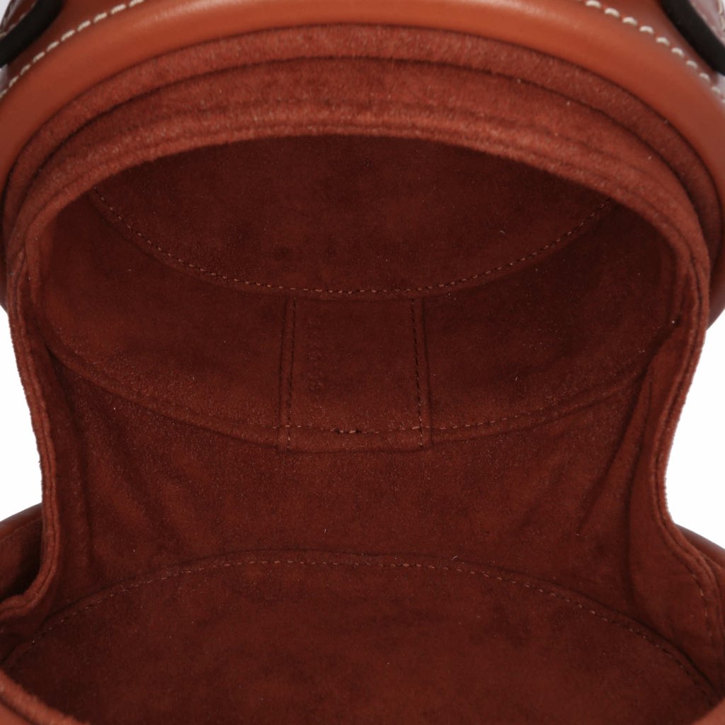 Celine Calfskin Cuir Triomphe Oval Handbag - 4