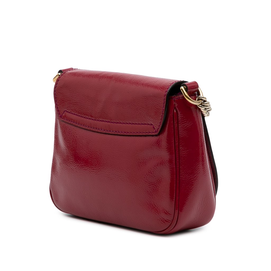 Gucci Small Patent Soho Chain Flap Crossbody - 2