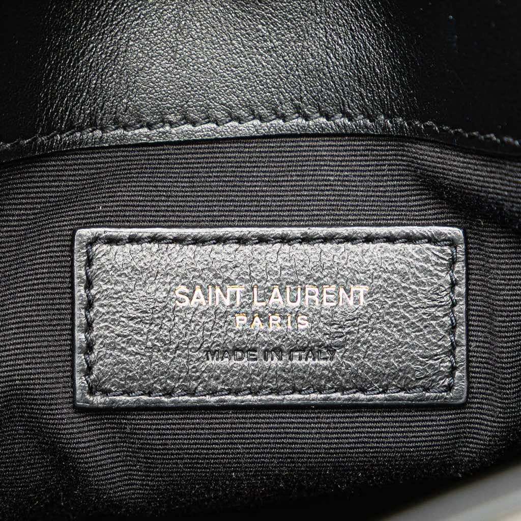 Saint Laurent Toy Calfskin Polka Dot North South Shopping Tote - Side view