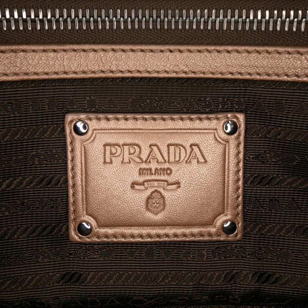 Prada Nappa Ruffle Resin Chain Shoulder Bag - Side view