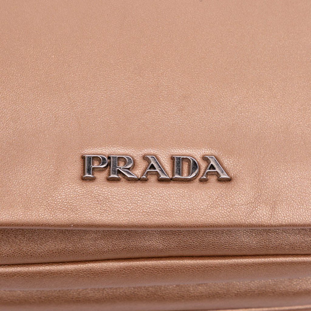 Prada Nappa Ruffle Resin Chain Shoulder Bag - Detail 2