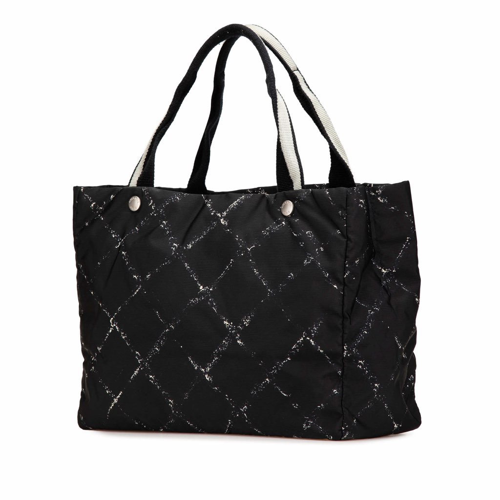 Chanel Old Travel Line Nylon Tote - Back view