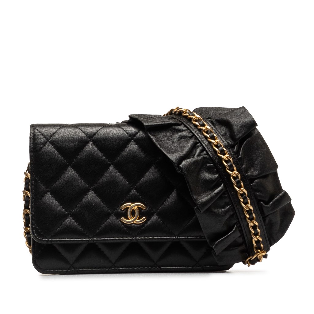 Chanel Lambskin Romance Wallet On Chain