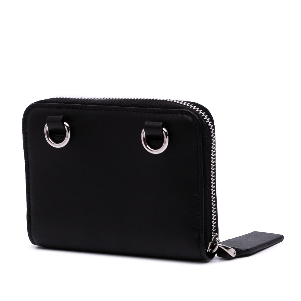 Valentino Leather VLogo Dreamers Neck Wallet - Back view