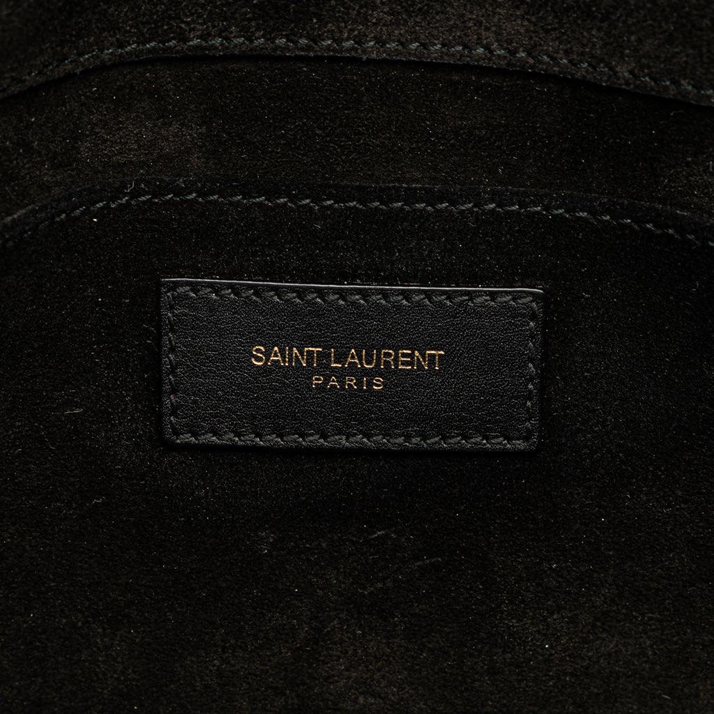Saint Laurent Leather Ligne Y Clutch - Side view