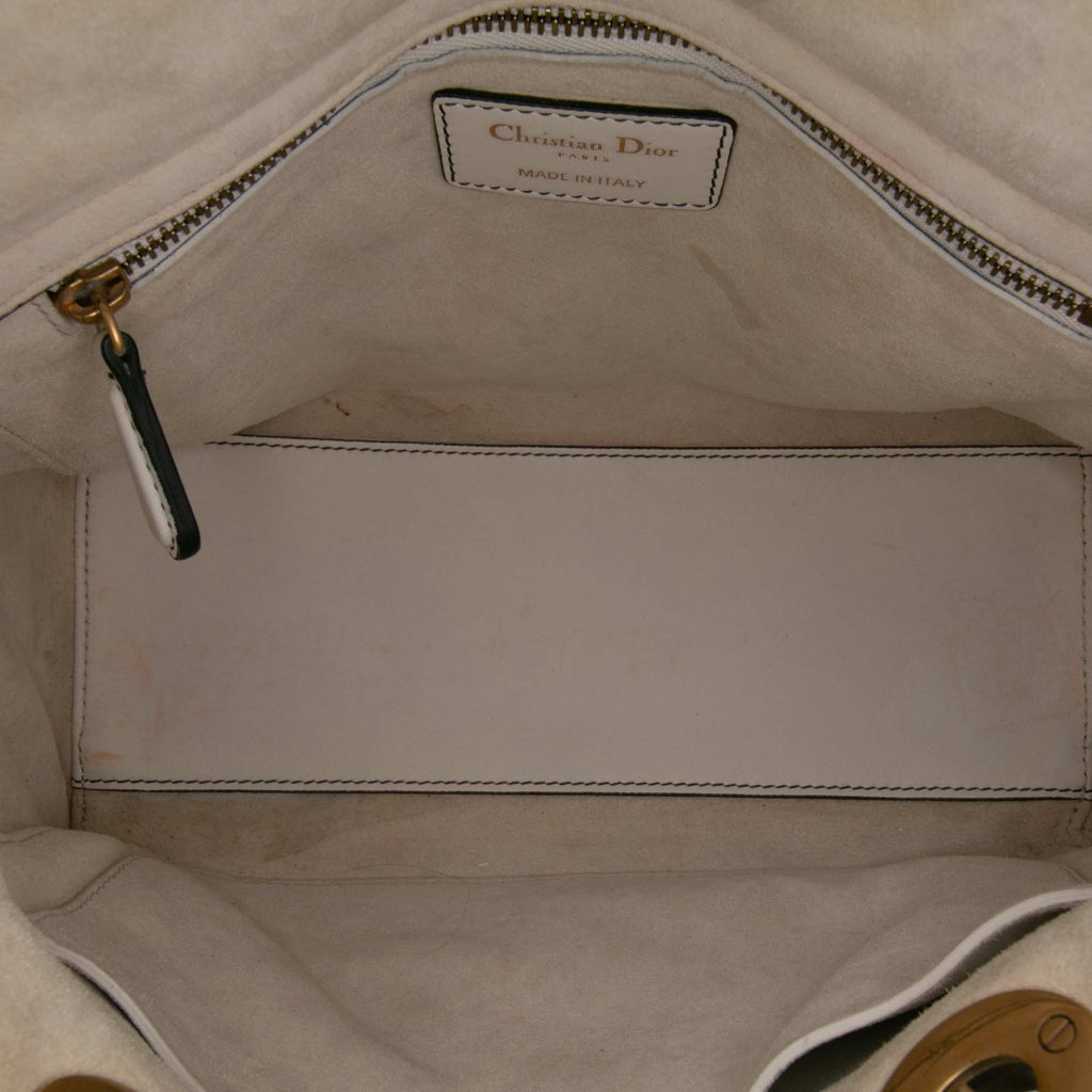 Dior Medium Lambskin Cannage Studded Supple Lady Dior - 4