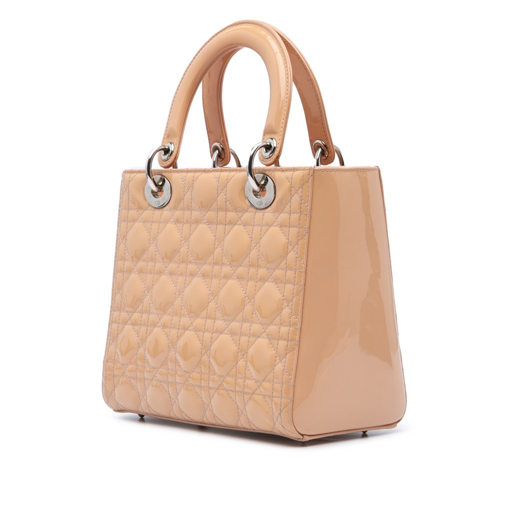 Dior Medium Patent Cannage Lady Dior - 2
