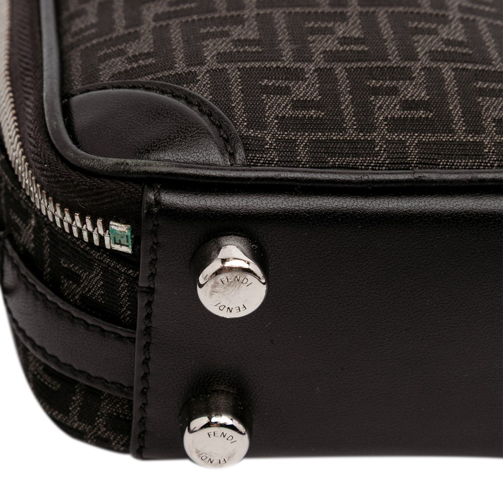Fendi Mini Zucchino Recycled Jacquard Trolley Satchel - Image 13