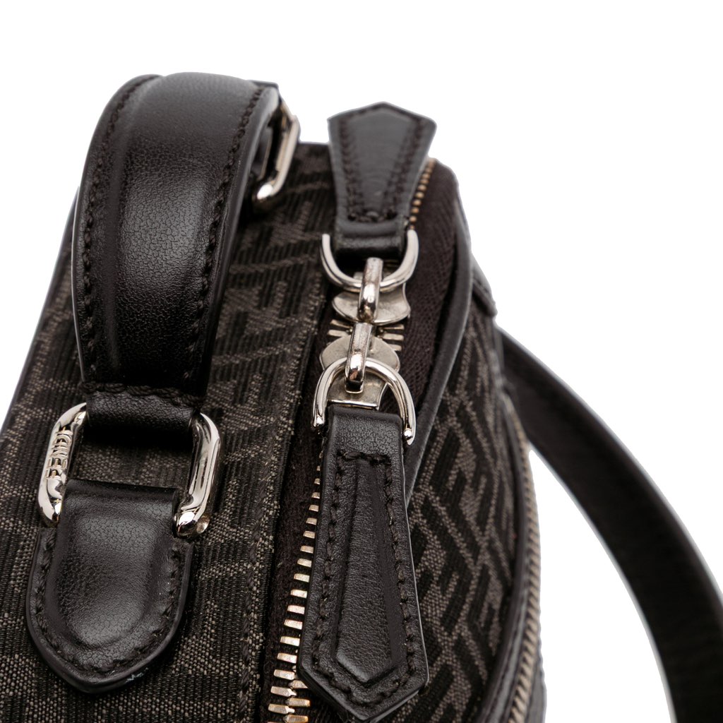Fendi Mini Zucchino Recycled Jacquard Trolley Satchel - Image 10
