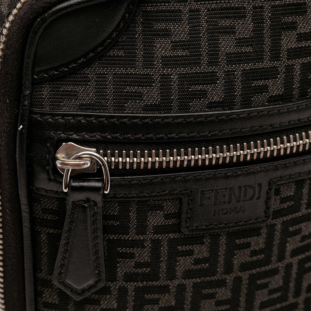Fendi Mini Zucchino Recycled Jacquard Trolley Satchel - Image 12