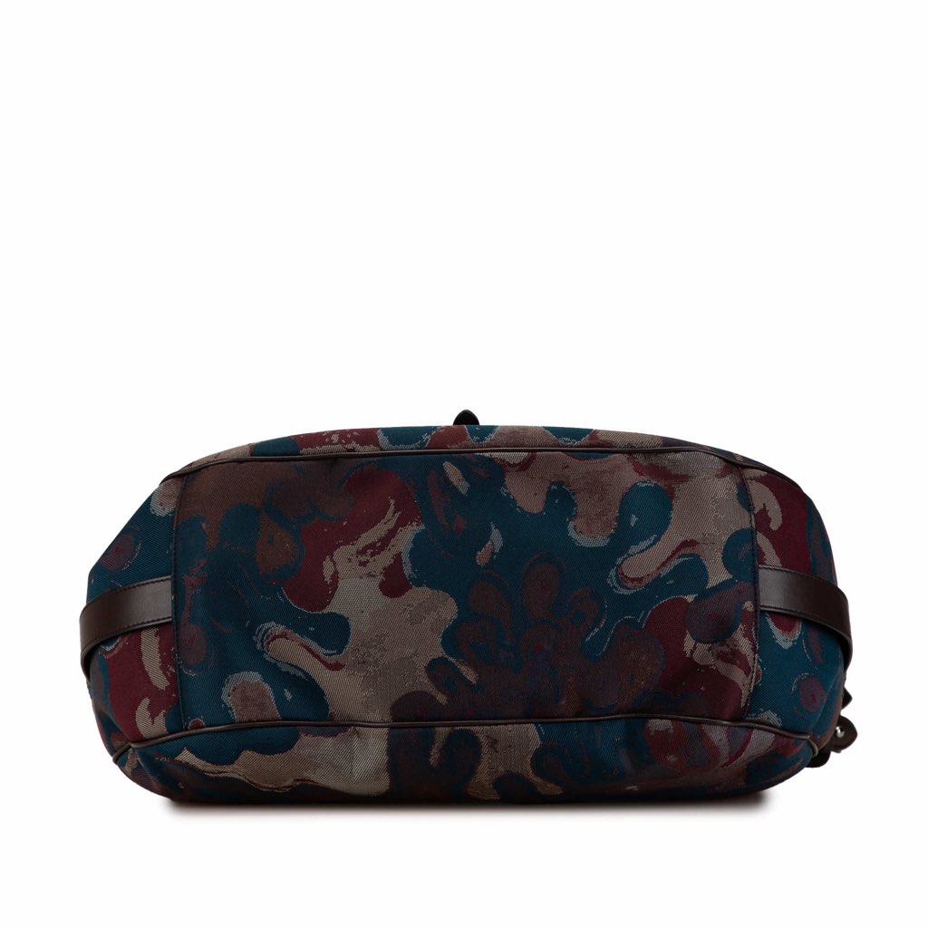Dior Peter Doig Denim Camouflage Soft Saddle Bag - 3