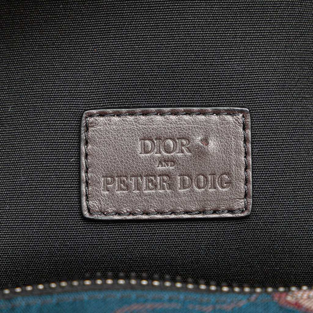 Dior Peter Doig Denim Camouflage Soft Saddle Bag - 5