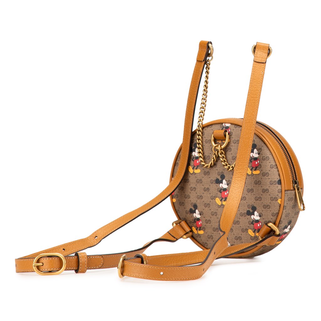Gucci Disney Micro GG Supreme Round Mickey Mouse Backpack - 2
