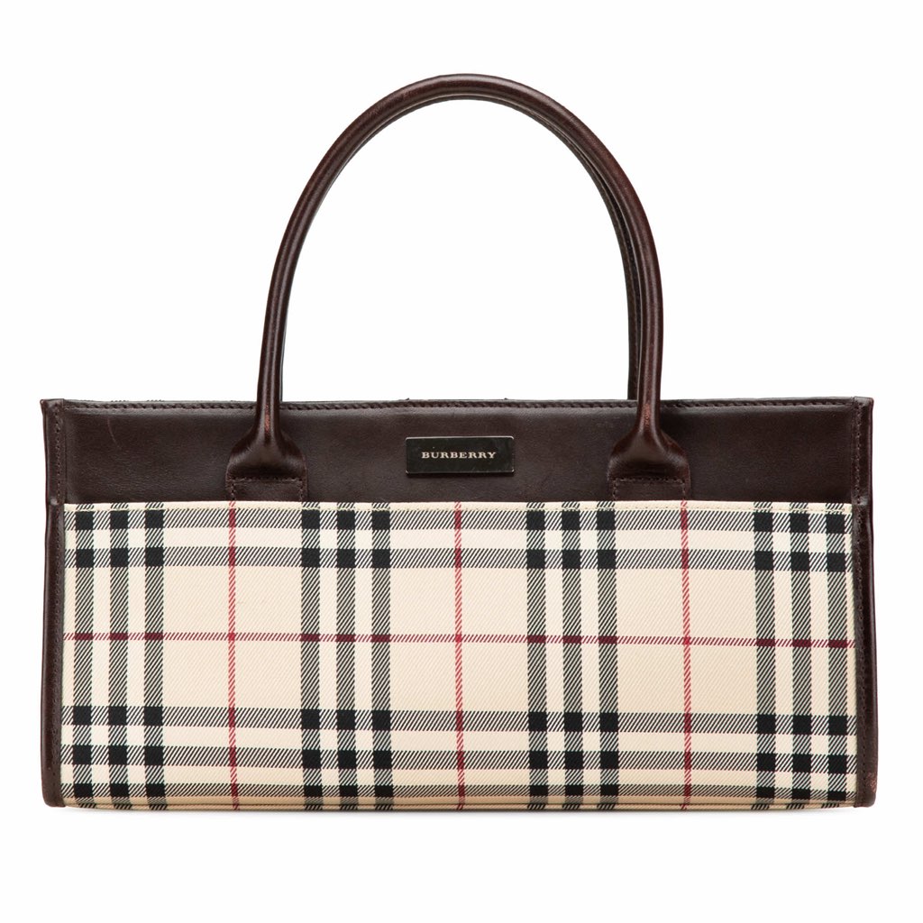 Burberry House Check Canvas Handbag