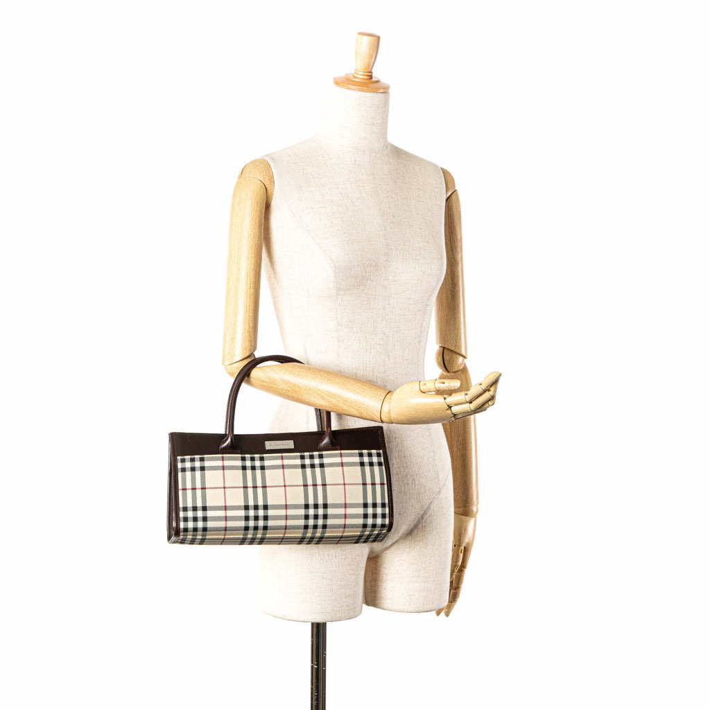 Burberry House Check Canvas Handbag - Image 13