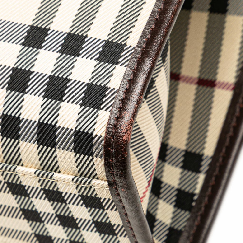 Burberry House Check Canvas Handbag - Image 11