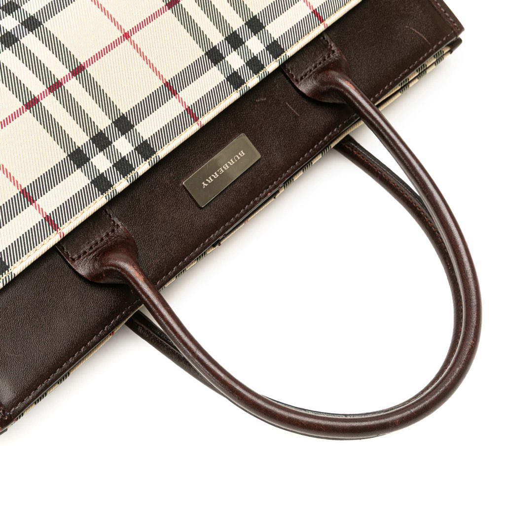 Burberry House Check Canvas Handbag - Image 12