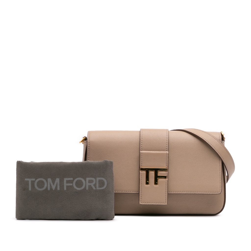 Tom Ford Grained Calfskin TF Flap Crossbody - Image 13