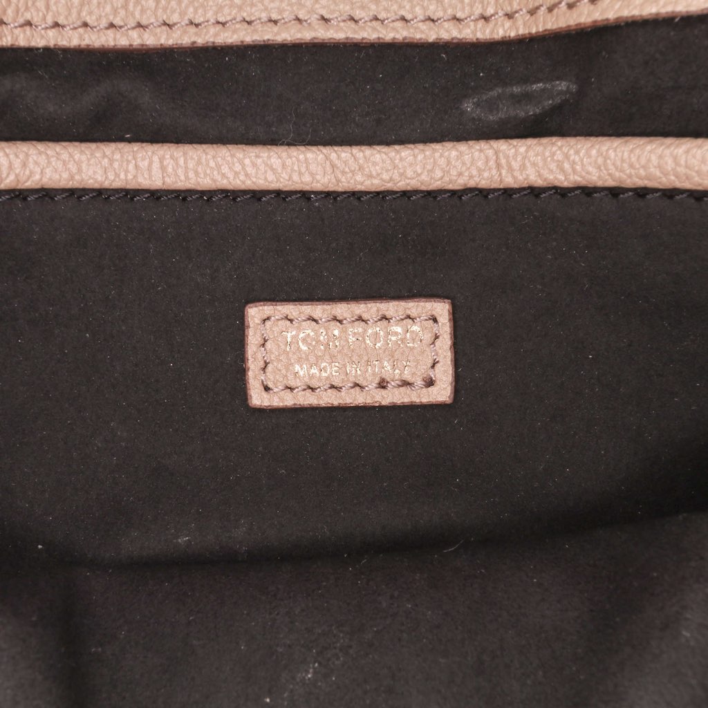 Tom Ford Grained Calfskin TF Flap Crossbody - Side view