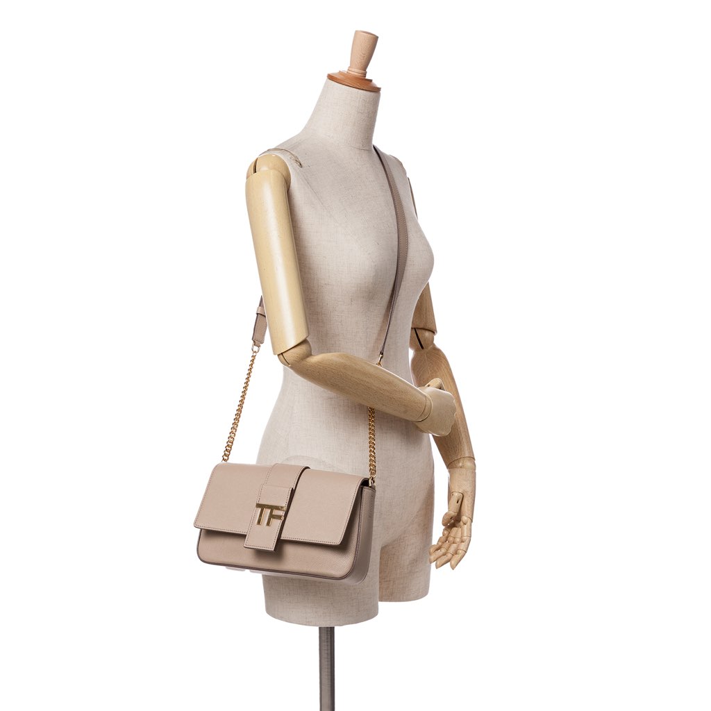 Tom Ford Grained Calfskin TF Flap Crossbody - Image 12