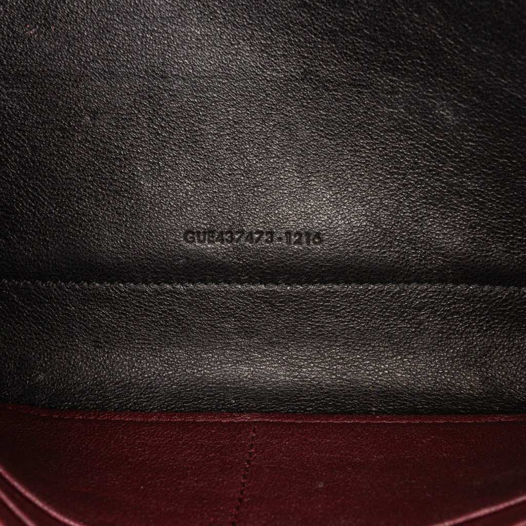 Saint Laurent Sheepskin Triquilt Monogram Envelope Wallet on Chain - 5