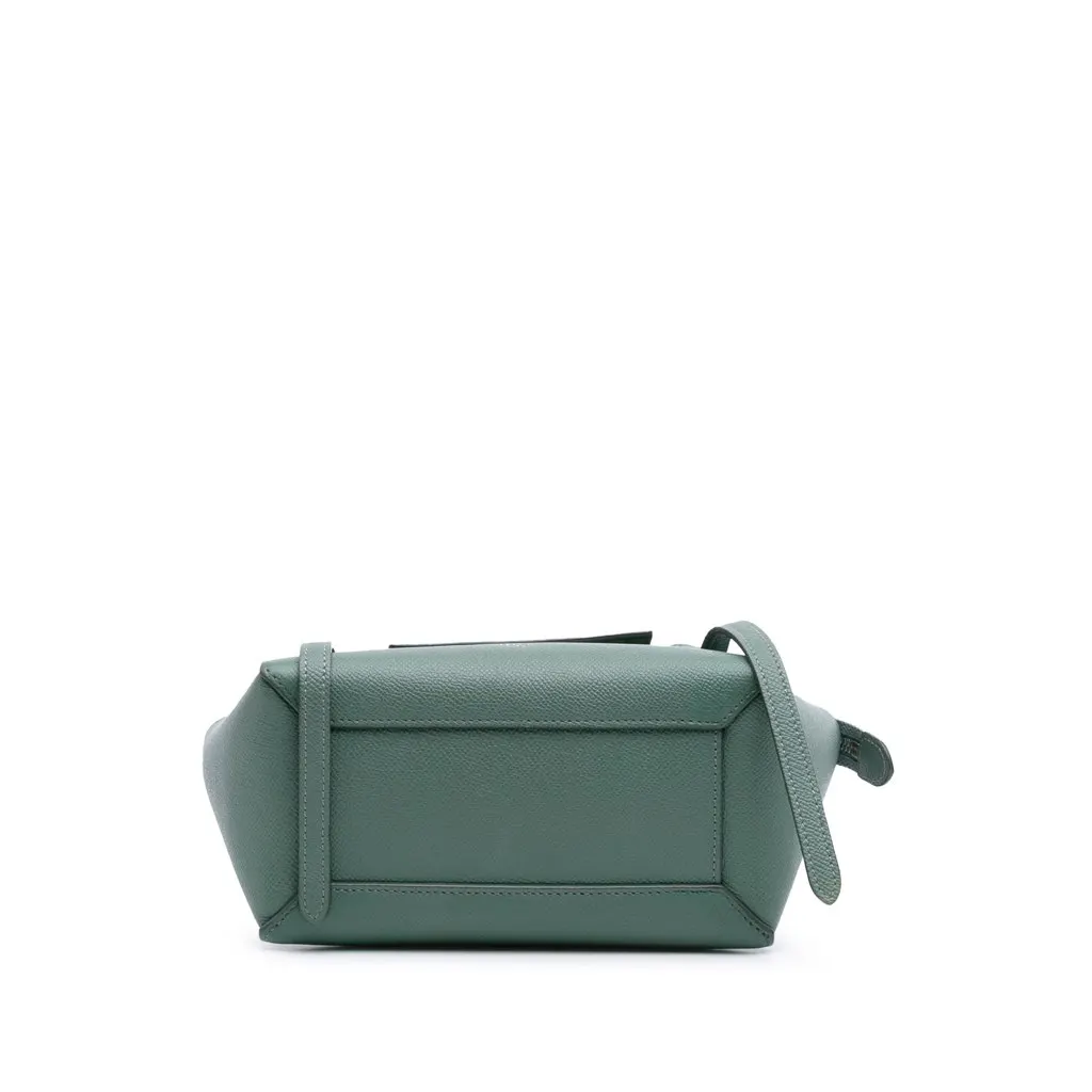 Celine Nano Grained Calfskin Belt Bag Green Leather Very good - Inside View