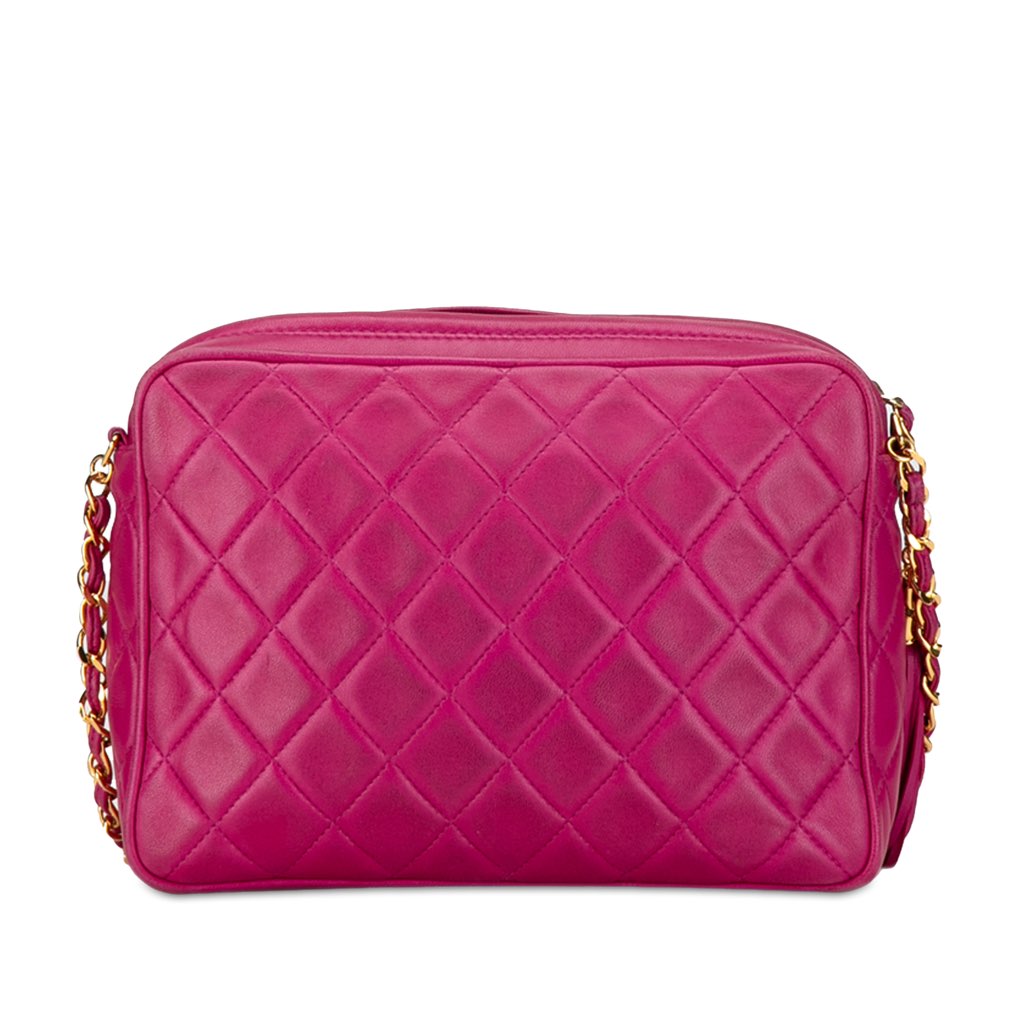 Chanel CC Quilted Lambskin Tassel Crossbody - 3