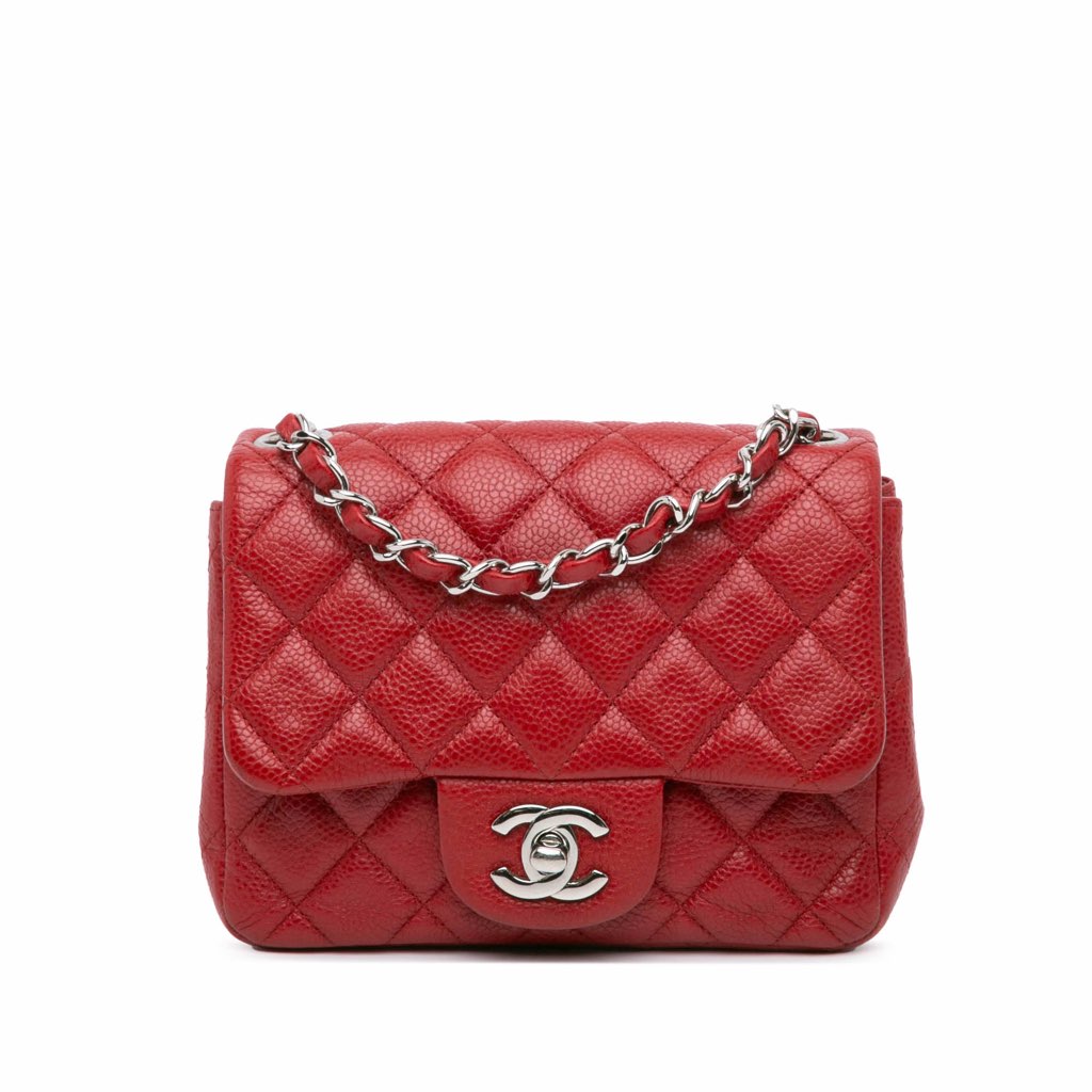 Chanel Mini Square Classic Caviar Single Flap